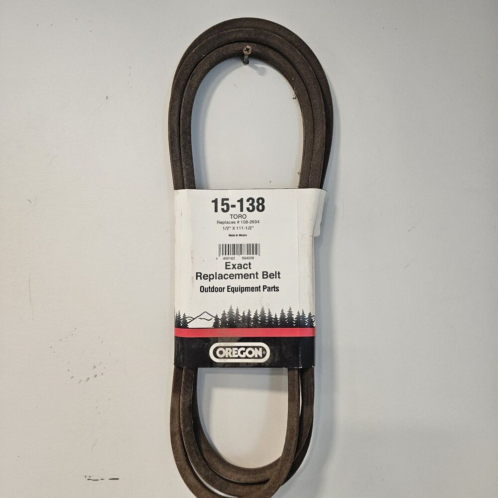 New Oregon Belt 15-138 Replaces Toro 108-2694